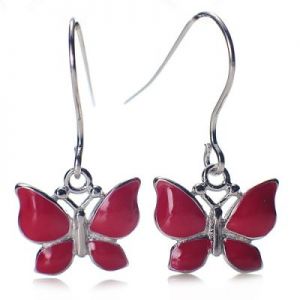 Kolczyki Charms Q-3412 Czerwony