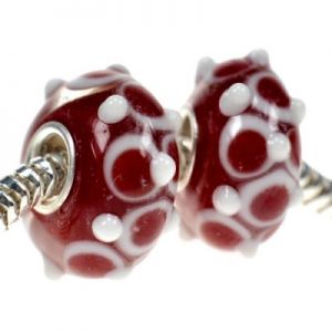 Koralik N0086 Ciemny Czerwony